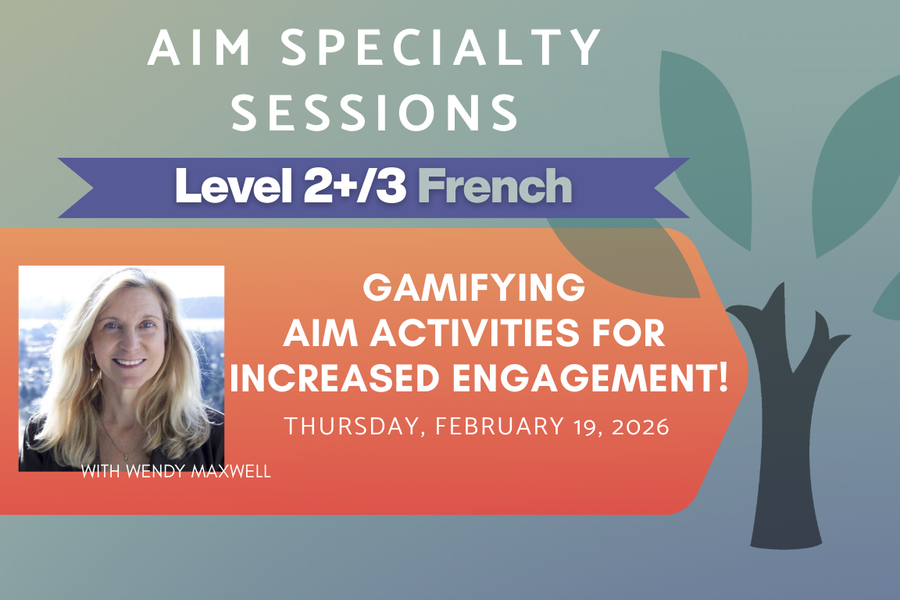 Live Online Workshop - Gamifying AIM Activities for Increased Engagement! - Level 2+/3 Thursday, February 19th 2026